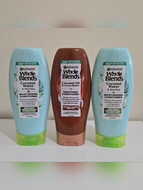 Garnier Whole Blends Coconut Conditioner Set (3 Bottles)